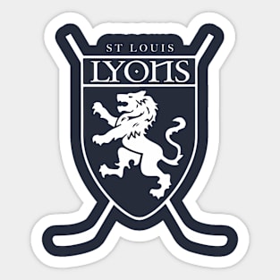 Lyons Logo White Sticker